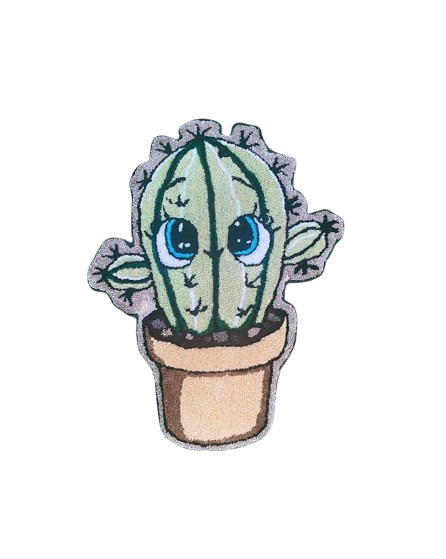 Esteras con mechones de cactus