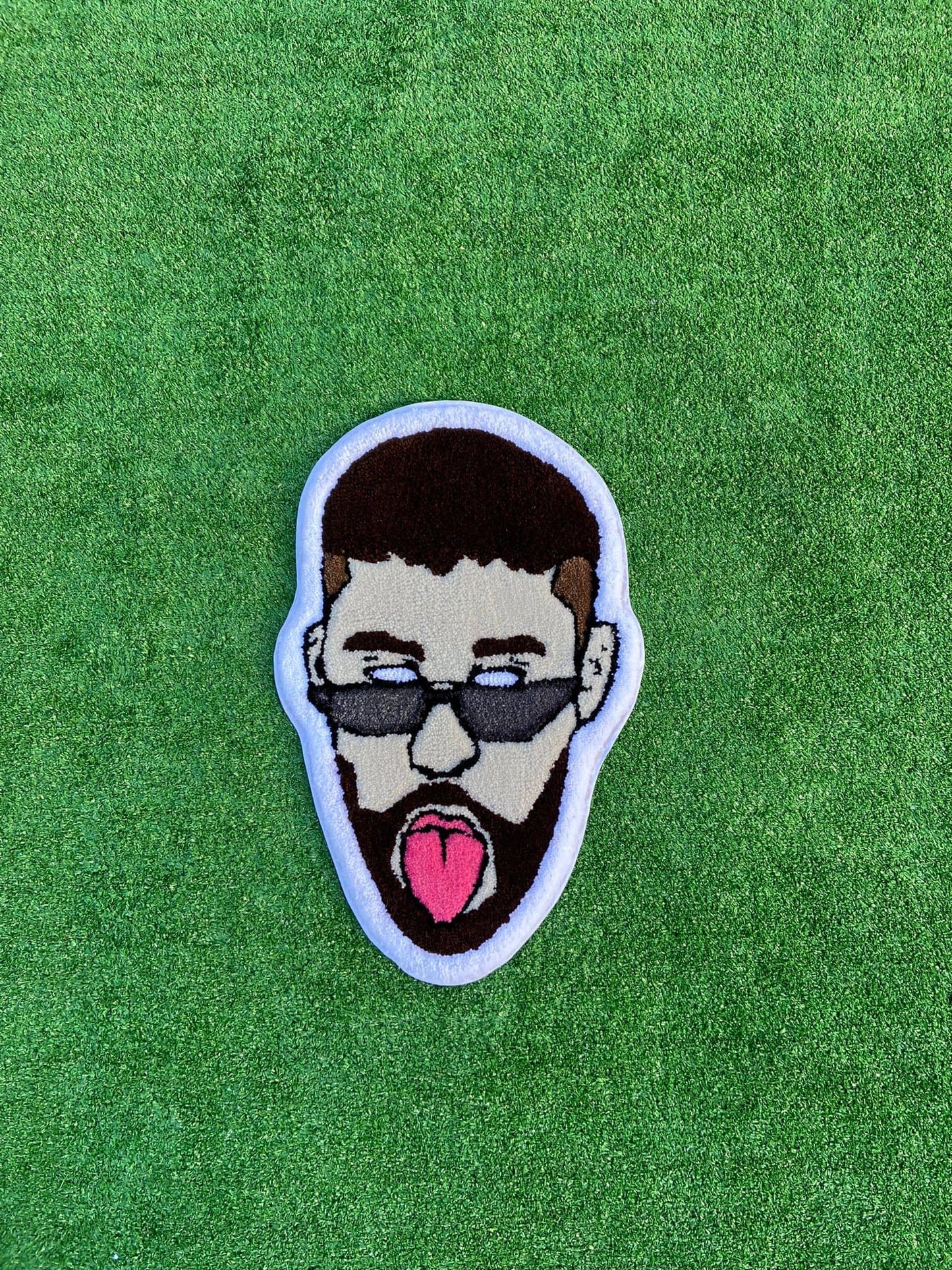 Bad Bunny Face Tufted Mats