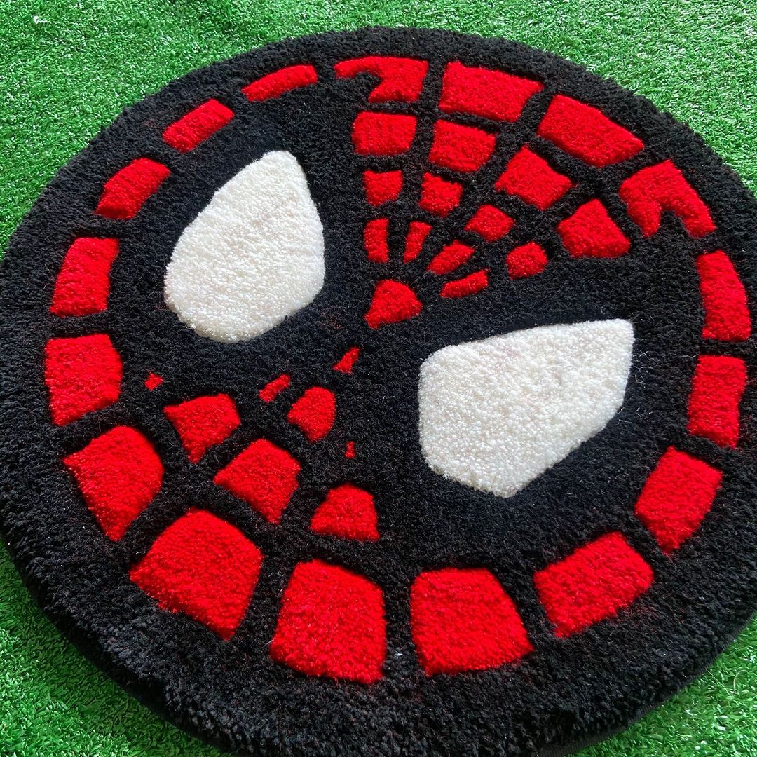 Spider-Man Face Tufted Mats