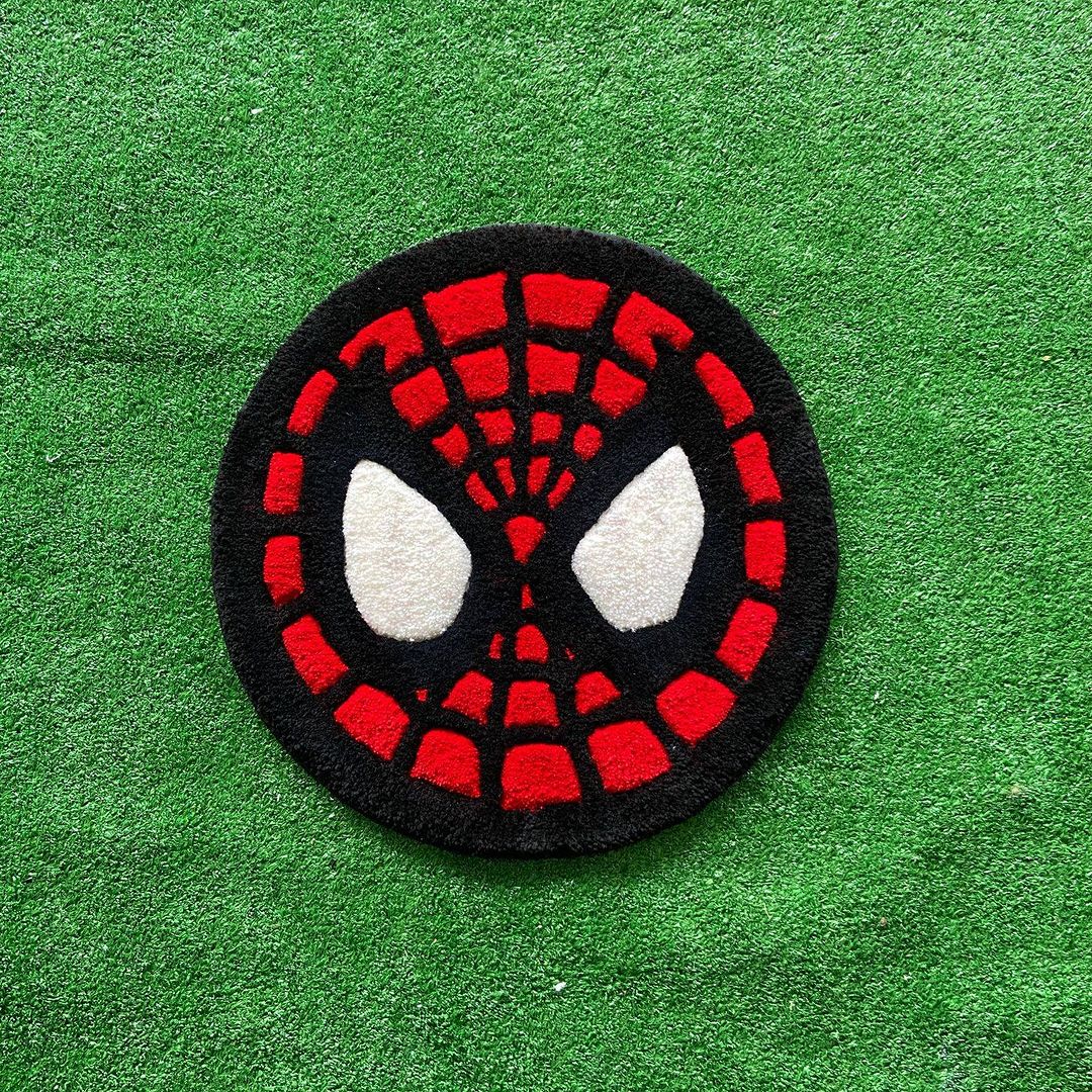 Spider-Man Face Tufted Mats