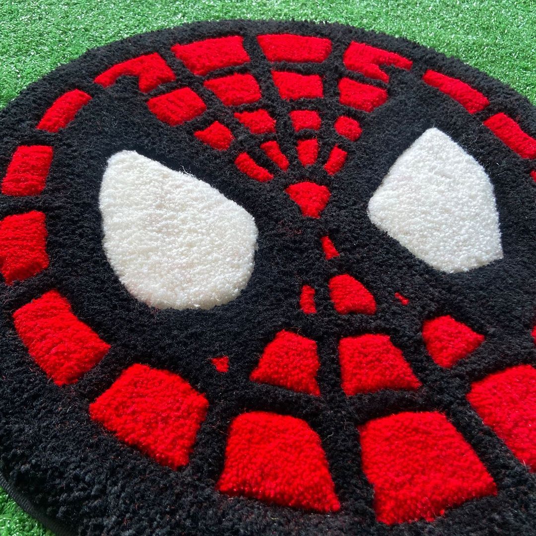 Spider-Man Face Tufted Mats