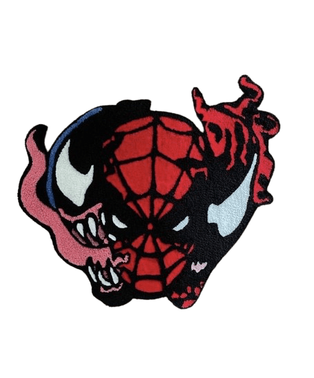 Spiderman vs Venom Tufted Mats