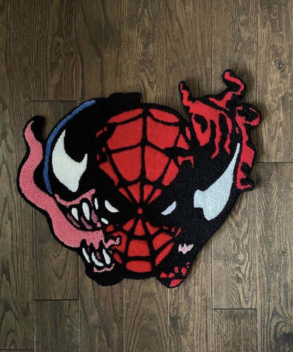 Spiderman vs Venom Tufted Mats