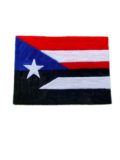 Puerto Rico Flag Tufted Mats