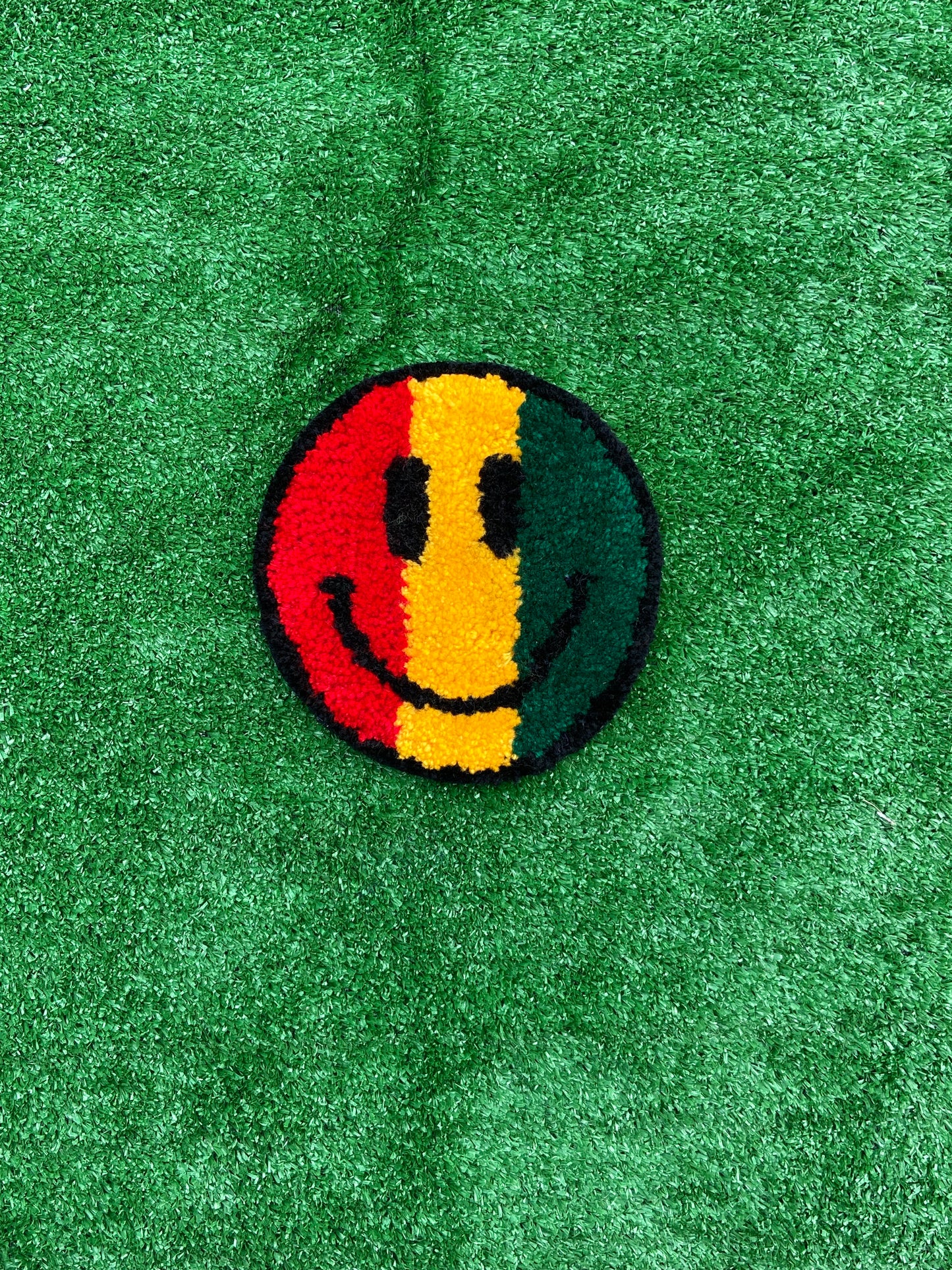 Rasta Happy Face Tufted Mats